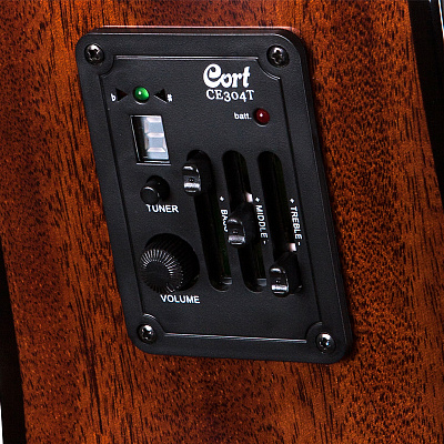 Гитарный комплект CORT AD880CE NAT (чехол, гитарный кабель, медиаторы)